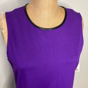 Gorgeous Purple Faux Leather Ralph Lauren Dress NWT $135
